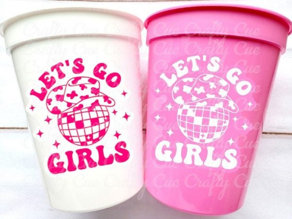 DISCO COWGIRL PARTY Cups -Cowgirl Cups Cowgirl Party Decorations Cowgirl Bachelorette Party Cowgirl Hat Birthday Rodeo Party Cups Disco Ball
