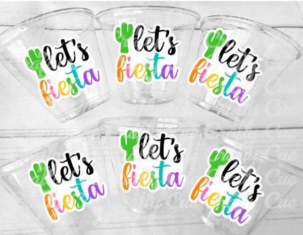 FIESTA PARTY Cups - Fiesta Party Birthday Fiesta Favors Last Fiesta Bachelorette Party Cups Cinco De Mayo Decorations Fiesta Party Favors