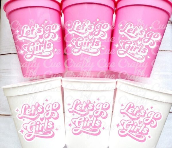COWGIRL PARTY CUPS - Cowgirl Cups Cowgirl Party Decorations Cowgirl Bachelorette Party Cowgirl Hat Birthday Rodeo Party Cups Let's Go Girls