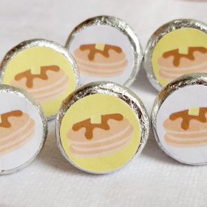 180 - Pancake Stickers Pancake Party Stickers Pancake Party Favor Stickers Candy Stickers Pancake Candy Stickers Pancake Birthday Party