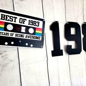 BEST OF 1983 - 40th Birthday Banner 1983 Banner 1983 Party Decorations 40th Party Decorations 40th Party Banner 40 Birthday Party Banner 80s