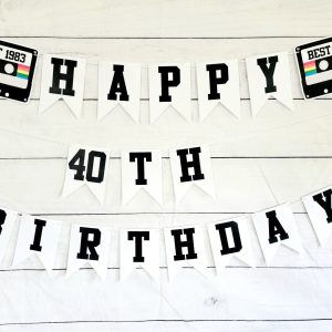 BEST OF 1983 - 40th Birthday Banner 1983 Banner 1983 Party Decorations 40th Party Decorations 40th Party Banner 40 Birthday Party Banner 80s