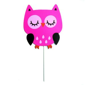 Owl Party Centerpiece Stick - Cake Topper