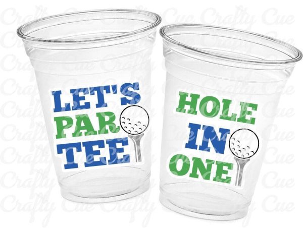 GOLF PARTY CUPS - Let's Par Tee Golfing Party Cups Golf Birthday Golf Party Golf Decorations Golf Party Supplies Golfing Cups Golf Favors