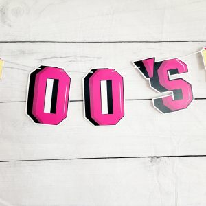 Back to the 2000'S Banner 00's Birthday Banner 2000's Birthday Party Decorations 00's Decorations 00s Birthday Party 00's Birthday Party