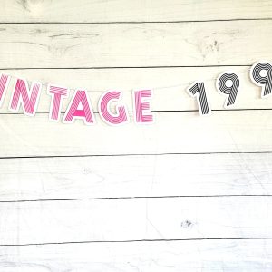 VINTAGE 1993 BANNER 30th Birthday Banner 1993 Banner 1993 Party Decorations 30th Party Decorations 30th Party Banner 30 Birthday Party 90S