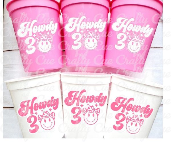 HOWDY 30 CUPS 30th Party Cups Vintage 1993 Cups Best of 1993 30th Birthday Party 30th Birthday Favors 30th Birthday Cowgirl 30
