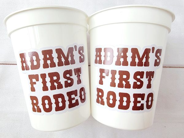 Brown COWBOY SMILEY FACE Cups Cowboy Cups Cowboy Party Favor Cowgirl Bachelorette Party Cowboy Birthday Rodeo Party Cow Print Hat Cups Disco