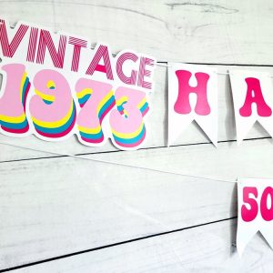BEST OF 1973 - 50th Birthday Banner 1973 Banner 1973 Party Decorations 50th Party Decorations 50th Party Banner 50 Birthday Party Banner 70s