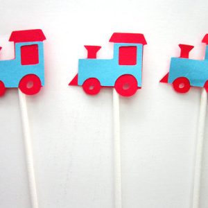 Train  Cupcake Toppers