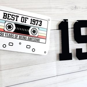 BEST OF 1973 - 50th Birthday Banner 1973 Banner 1973 Party Decorations 50th Party Decorations 50th Party Banner 50 Birthday Party Banner 70s
