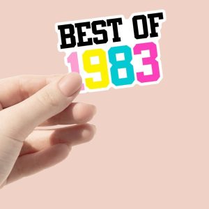 Best of 1983 Sticker 40th Birthday Sticker 40th Birthday Stickers Vintage 40th Birthday Stickers Best of 1983 Birthday Stickers 1983 Sticker