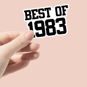 Best of 1983 Sticker 40th Birthday Sticker 40th Birthday Stickers Vintage 40th Birthday Stickers Best of 1983 Birthday Stickers 1983 Sticker
