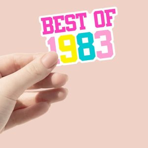 Best of 1983 Sticker 40th Birthday Sticker 40th Birthday Stickers Vintage 40th Birthday Stickers Best of 1983 Birthday Stickers 1983 Sticker