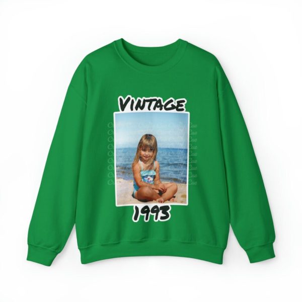 Personalized 1993 Photo Sweatshirt, 1993 Photo Sweater Custom Photo Shirt 1993 Birthday Shirt 1993 Birthday Gift, 30th Birthday Sweatshirt