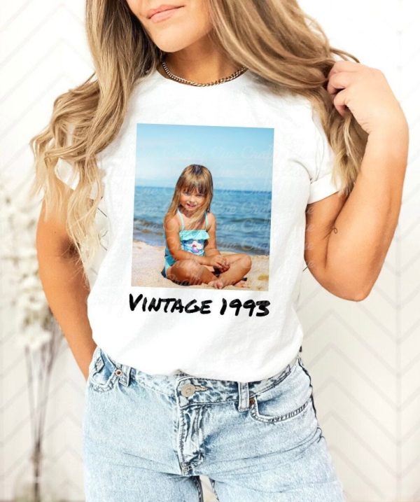 Custom Photo Shirt, 1994 Custom Picture Shirt, 1994 Birthday Shirt, 1994 Tee, Custom Face Shirt, Retro Birthday Shirt, Funny Gift Shirt,30th