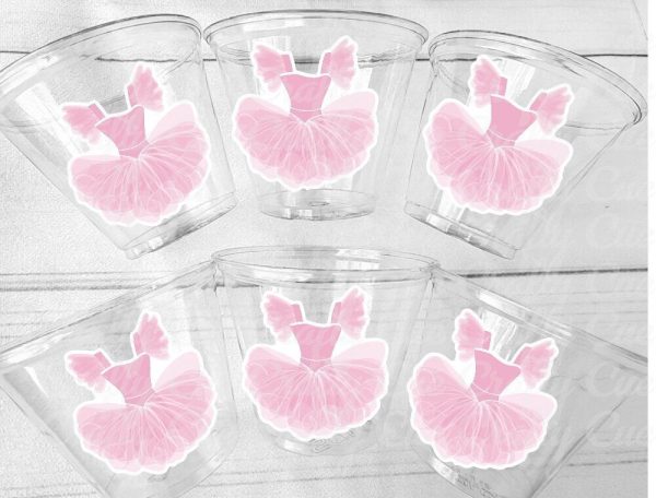 BALLET PARTY CUPS - Ballerina Party Cups Ballet Birthday Party Ballet Party Decorations Ballerina 1st Birthday Ballerina Party Baby Shower