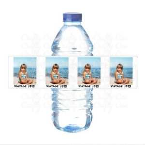 Custom Water Bottle Labels Personalized Photo Bottle Labels, 30th Birthday Party, 90s birthday party decoration, Best of 1994, 1994 Birthday