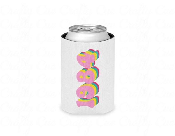 1984 Can Cooler, 1984 Birthday Can Cooler, 1984 Birthday Party, 40th Birthday Favors, 40th Party Can Coolers, Best of 1984, Vintage 1984