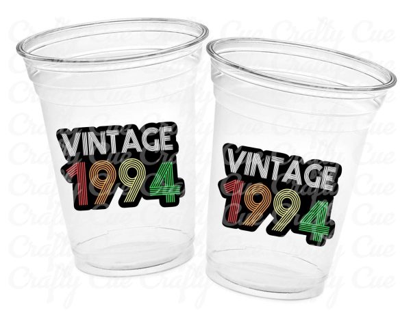 30th PARTY CUPS - Vintage 1993 Cups Best of 1993 30th Birthday Party 30th Birthday Favors 30th Party 30th Party Decorations 1993 Birthday