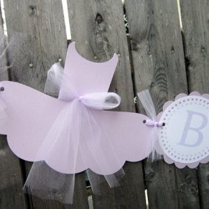 Ballet Baby Shower Banner - Tutu Baby Shower Banner - Ballet Baby Shower - Lavender Baby Shower