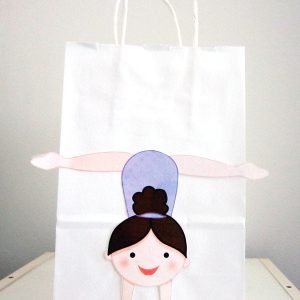 Gymnastics Goody Bags, Gymnastics Favor Bags, Gymnastics Handstand (11316451P)