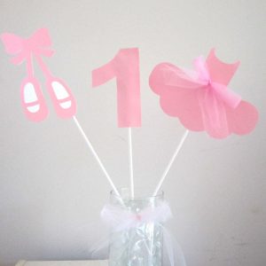 Ballet Birthday Centerpiece Sticks Decorations - Ballerina Birthday, Tutu Birthday, Ballet Centerpieces