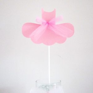 Ballet Tutu Cake Topper - Centerpiece Stick