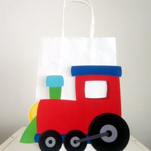 Train Goody Bags, Train Birthday Party Bags, Train Favor Bags, Train party Bags, Choo Choo Train Favors