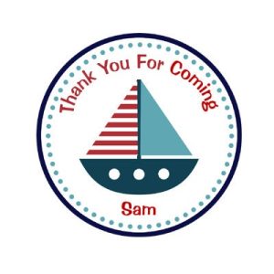 Nautical Favor Tags, Nautical Birthday Favor Tags, Nautical Baby Shower Favor Tags