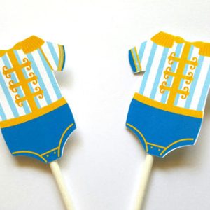 Prince Baby Shower Cupcake Toppers - Royal Prince Cupcake Toppers