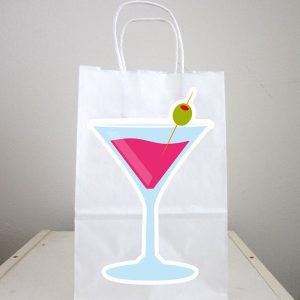 Bachelorette Party Goody Bags, Bachelorette Party Favor Bags, Bachelorette Gift Bags, Martini Goody Bags