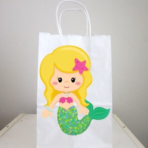 Mermaid Goody Bags, Mermaid Gift Bags, Mermaid Favor Bags, Mermaid Party Bags, Mermaid Favors