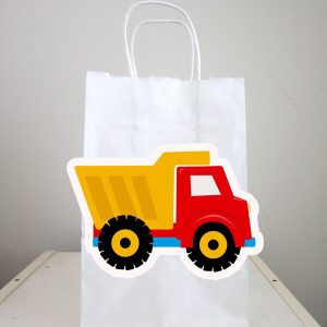 Truck Goody Bags, Dump Truck Goody Bags, Construction Birthday Goody Bags, Construction Goody Bags
