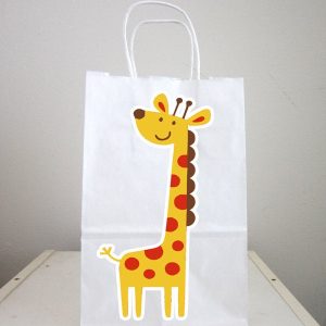 Giraffe Goody Bags, Girafe Favor Bags, Girafe Party Bags, Jungle Animal Goody Bags, Jungle Animal Party Bags - Jungle Party Baby Shower