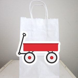 Wagon Goody Bags, Wagon Favor Bags, Wagon Birthday Party Bags - Wagon Baby Shower