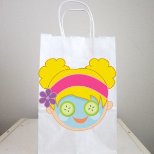 Spa Party Goody Bags, Spa Favor Bags, Spa Party Bags, Spa Party Bags, Spa Birthday,  Spa Girl With Mask