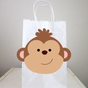 Monkey Goody Bags, Monkey Favor Bags, Monkey Goodie Bags, Monkey Gift Bags