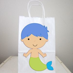 Mermaid Goody Bags, Merman Goody Bags, Boy Mermaid Goody Bags, Mermaid Gift Bags, Mermaid Favor Bags, Mermaid Party Bags, Mermaid Favors