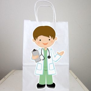 Doctor Goody Bags, Doctor Favor Bags, Doctor Goodie Bags, Doctor Birthday Party, Doctor Favors