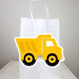 Dump Truck Goody Bags, Dump Truck Goody Bags, Construction Birthday Goody Bags, Construction Goody Bags