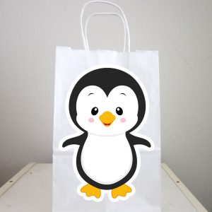 Penguin Goody Bags, Penguin Favor Bags, Penguin Party Bags, Winter Onederland Favor, Goody, Gift Bags, Boy Penguin