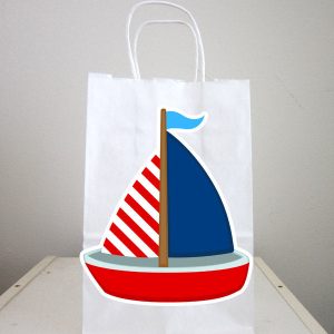 Nautical Sailboat Party Favor, Goody, Gift Bags