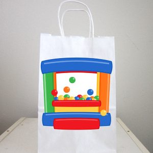 Bounce Party Goody Bags, Bounce Party Favor Bags, Bounce Party Gift Bags, Ball Pit, Jumping