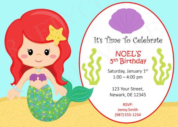 Mermaid Favor Tags, Mermaid Goody Bag Tags, Mermaid Favors - Image 5