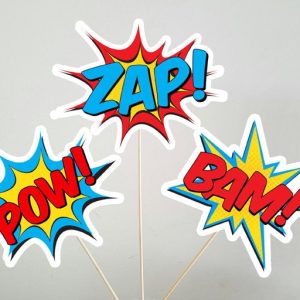 Superhero Centerpiece, Superhero Burst Centerpieces