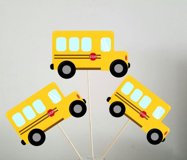 School Bus Banner, School Bus Birthday, School Bus Theme, Yellow Bus Banner, Teacher Banner