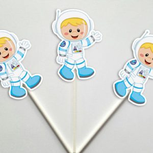 Astronaut Cupcake toppers, Space Cupcake Toppers