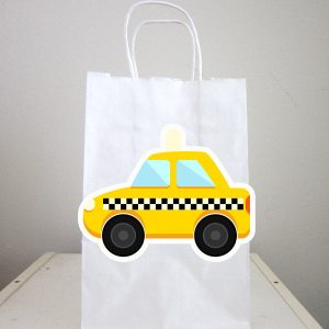 Taxi Goody Bags, Taxi Favor Bags, Taxi Gift Bags, Car Birthday, Car Party Bags, Transportation Goody Bags