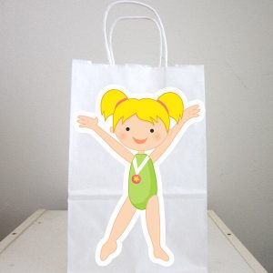 Gymnastics Goody Bags, Gymnastics Favor Bags, Gymnastics Handstand - Item# 72316156A